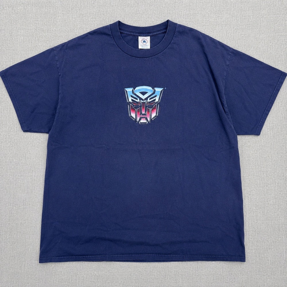 Vintage 1998 Transformers Autobots  XL TShirt Delta Pro Weight Navy Blue 90s Tee